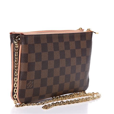 louis vuitton damier double rits petite|LOUIS VUITTON Damier Ebene Double Zip Pochette .